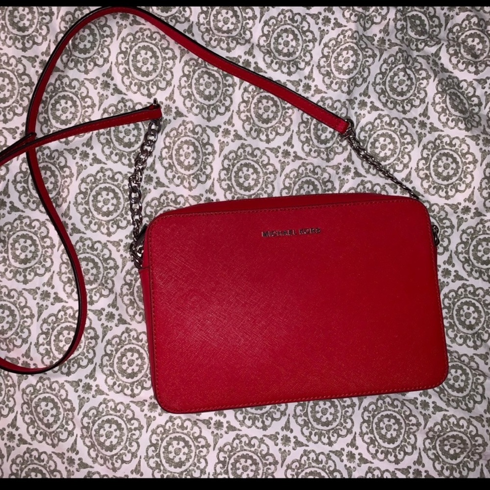 Red Michael Kors Crossbody